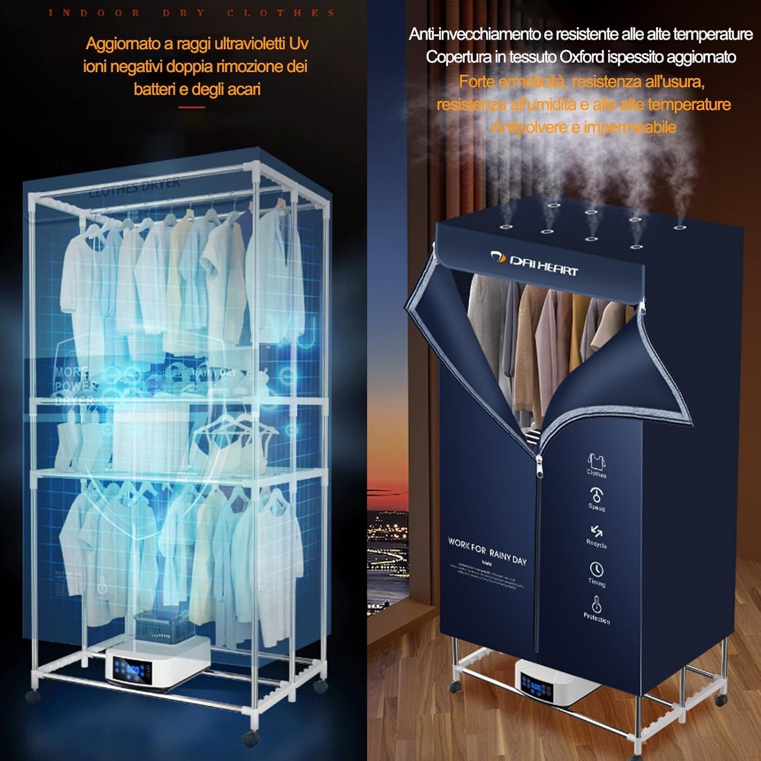 Asciugatrice armadio - dettaglio prodotto