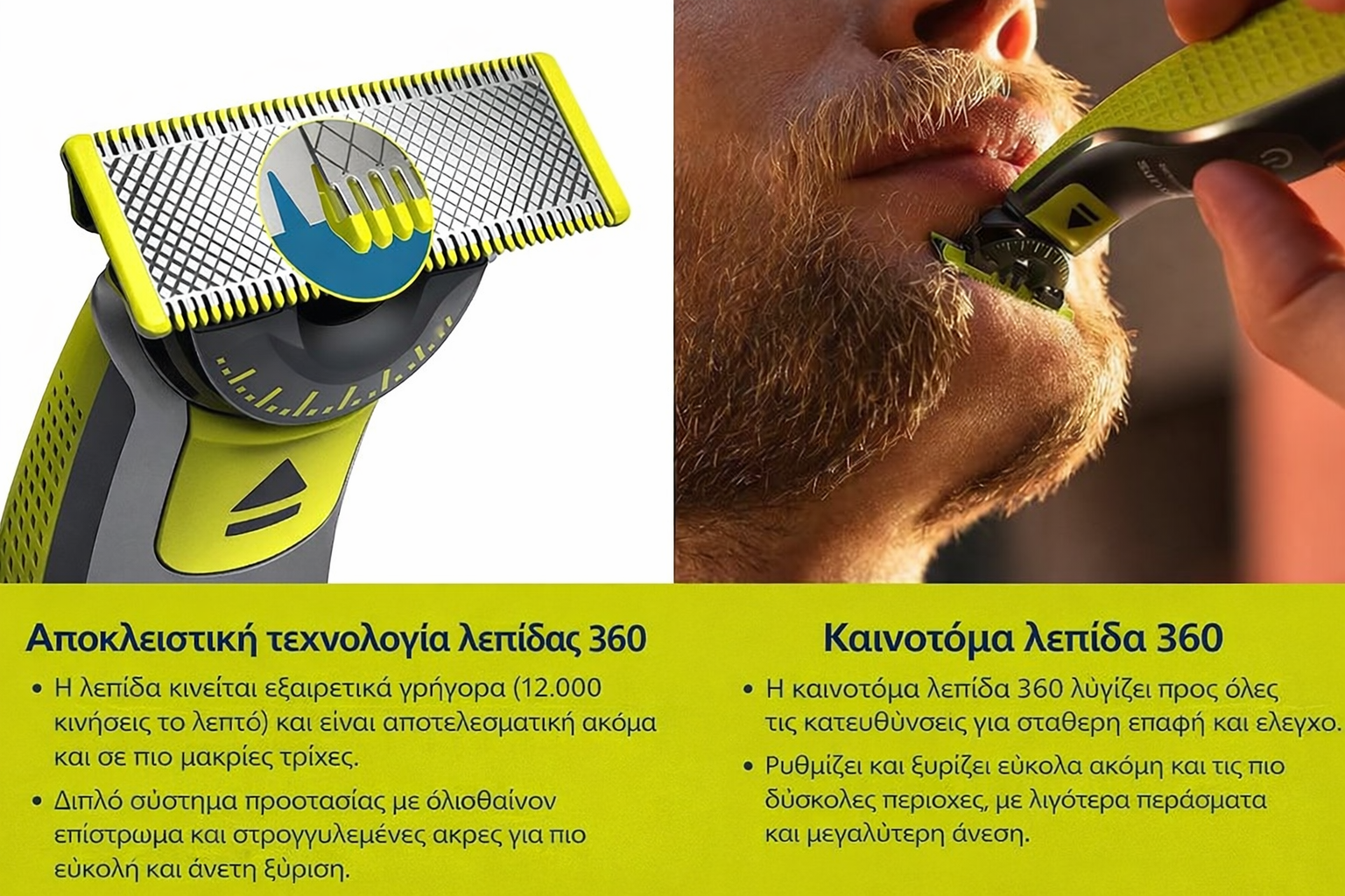 Αξεσουάρ για γένια και σώμα με προστασία δέρματος