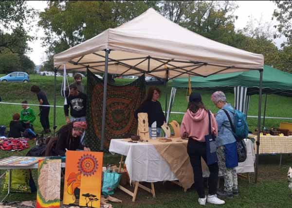 Gazebo 3x3 aperto vista frontale